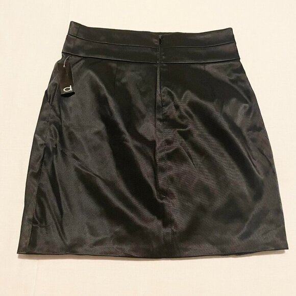 Dynamite High Waisted Shiny Twill Tulip Skirt Womens Size 7 - Picture 8 of 15